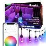 Nanoleaf Essentials Matter Smart Multicolor Outdoor String Lights Smarter Kit With Addressable Rgbicw LED Bulbs White And Color-