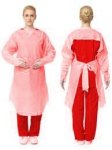 Disposable Plastic Shoecover With Sleeves Red