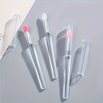 Silicone Lip Brush With Cap Professional Makeup Tool For Lipstick Application Easy To Use Cosmetic Lip Brush For Beauty Enhancem