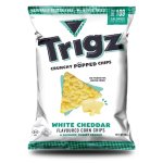Popped Corn Chips 85G - White Cheddar Large
