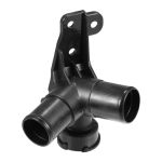 Vekauto Engine Radiator Coolant Filler Neck Compatible For Hyundai Accent 2012-2017 Durable Plastic Black Inner