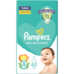 Pampers Size 4+ 10-15KG Disposable Nappies 62 Pack