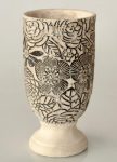Black & White Patterned Planter Foot – 33X17CM