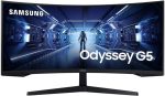 AMD Samsung LC34G55TW Samsung 34 Odyssey Borderless Gaming Monitor 3440 X 1440 Resolution 1000R Curve Freesync Premium