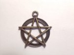 Pentagram Plated Copper Pendant F93