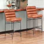 Buffalo Bliss Leather Bar Chair