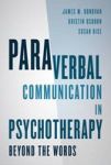 Paraverbal Communication In Psychotherapy - Beyond The Words Hardcover