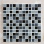 Mosaic Glass Tile Artens Shaker Grey 30X30CM