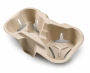 180 Pieces Eco-pulp 2-CUP Beverage Holders Recycled Paper Pulp Material