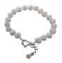 Ladies White Fresh Water Pearl Bracelet