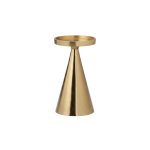 Candle Holder Aluminium 10X10X17CM Gold