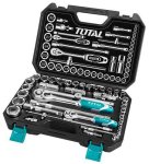 Totai Total Socket Set 44PC 1 4"+1 2" In Blow Moulded Box
