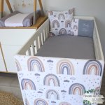 Fleece Blanket Colourful Boho Rainbow