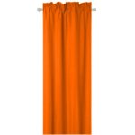 Microfibre Orange Curtain