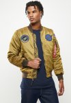 Alpha Industries MA-1 Vf Nasa Battlewash - Green & Orange