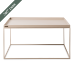 Square Simple Coffee Table - 110CM L X 110CM D X 38CM H Ivory