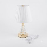 Elegant Crystal Accent Table Lamp With Rgb Smart Lighting