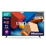 Hisense 43" A6K 4K Uhd Smart Tv With Hdr & Dolby Digital