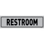 Aluminum Anodised Sign - Restroom 108 X 50MM