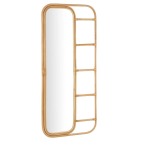 Rattan Mirror With Ladder