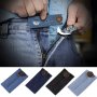 1pc Belt Extender Pants Button Extender Denim Material High Quality Metal Buttons 2 Button Holes Jeans Button Extender Random Ideal Choice For Gifts