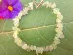 Prehnite Chip Stone Crystal Bracelet