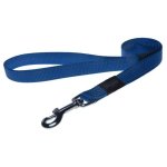 Rogz Pet Products Rogz Utility Extra Large 25MM Lumberjack Fixed Dog Lead - Blue Reflective