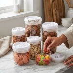 Easy Button Round Kitchen Storage Jar - Cylindrical