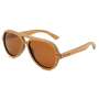 Stylish Layered Zebrawood Polarized Sunglasses 5630-3