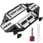Door Hinge Template Jig Precise Woodworking Hinge Slotting Locator Lightweight Door Hole Opener Slotting Locator Aluminum Alloy