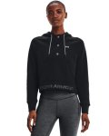 Women's Ua Rival Fleece Mesh Hoodie - Black Md