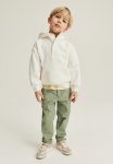 Button-top Hoodie - Natural White