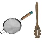 Jamie Oliver - Sieve 14CM And Acacia Wooden Spoon