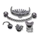 Silver Metal Mix Jibbitz - Symbol