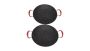 Pan Round Barbecue Grill Frying Skillet Plate Pan X 2 Sizes 38CM & 34CM