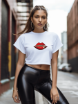 Zip It Crop - White - Xlarge