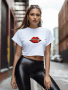 Zip It Crop - White - Xlarge