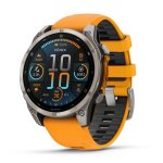 Garmin Fenix 8 47MM Amoled Sapphire Multisport Smartwatch - Graphite orange