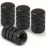 4PCS Premium Aluminum Alloy Tire Valve Caps - Fit Durable & Corrosion-resistant For Cars Trucks Motorcycles Suvs & Bikes