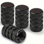 4pcs Premium Aluminum Alloy Tire Valve Caps - Fit Durable & Corrosion-Resistant For Cars Trucks Motorcycles Suvs & Bikes