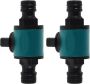 2PCS Garden Hose Quick Connector With Throttle Valve Plastic Female Hose
