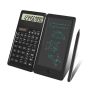 Foldable Calculator With Lcd Writing Tablet Solar Battery Dual Power