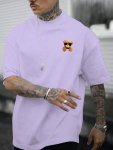 Men's Handsome Bear Tee Short-sleeve T-Shirt Casual Wear Men's Clothing