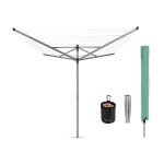 Brabantia Liftomatic Rotary Dryer 50M Metallic Grey