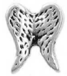 LR13-FLC175 - Wings Floating Charm For Floating Locket Necklace Silver Tone Or Gold Tone - Silver Tone Wings