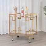 Pallazzo Gold Deco Drink Trolley