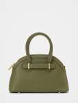 Indiana Bowler Bag - 0 Olive Saffiano