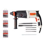 Tork Craft 800W Rotarty Hammer With Sds Drill Bit Set TORKIT031