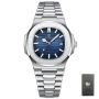 Poedagar - Deep Blue & Silver Men's Sport Watch - Apex Edition