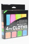 Senza Pack Of 4 Microfibre Cleaning Cloth Variety Pack XL 300MM X 300MM